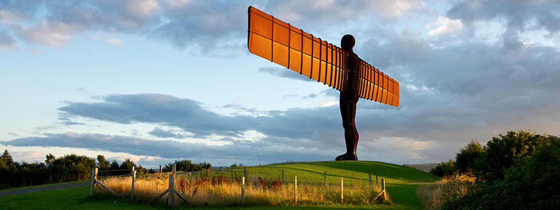 Skulpturen Angel of the North, England
